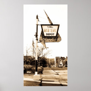 Póster O depósito da cerveja