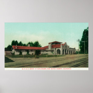 Póster O depósito pacífico do sul da estrada de ferro