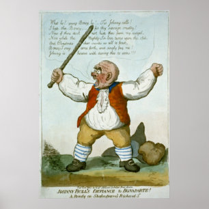 Póster O desafio de Johnny Bull a Bonaparte!