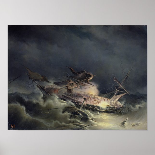 Póster O desastre do Liner Ingermanland (Frente)