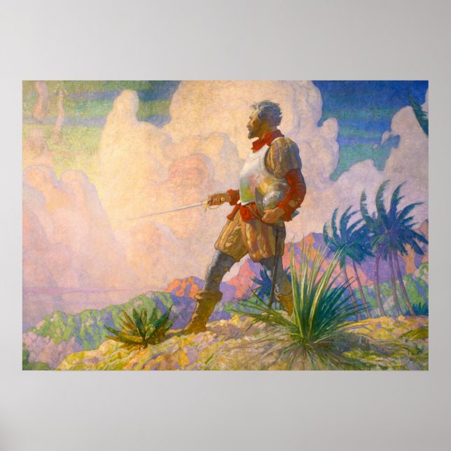 Poster O descobridor de Newell Convers Wyeth (Frente)