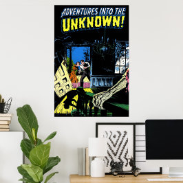 Poster O Desconhecido Os Intrusos Quadrinhos Antigos