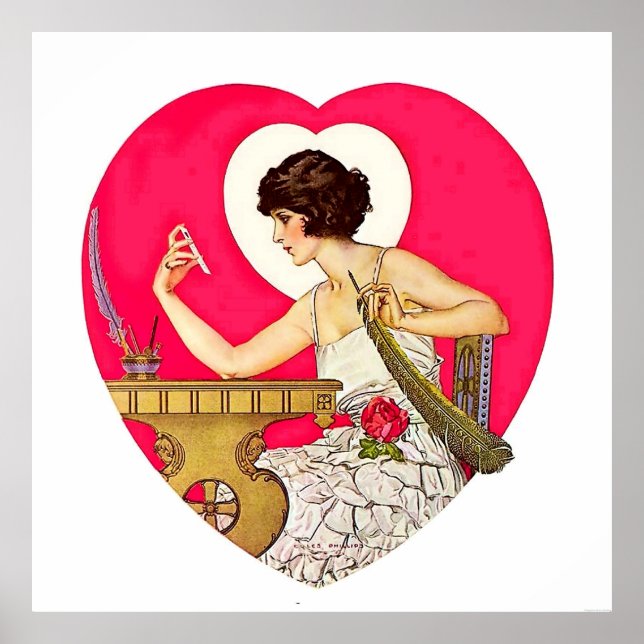 Poster O Desejo do Coração por C Coles Phillips (Frente)