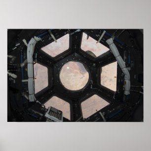 Póster O deserto do Sara visível através das janelas