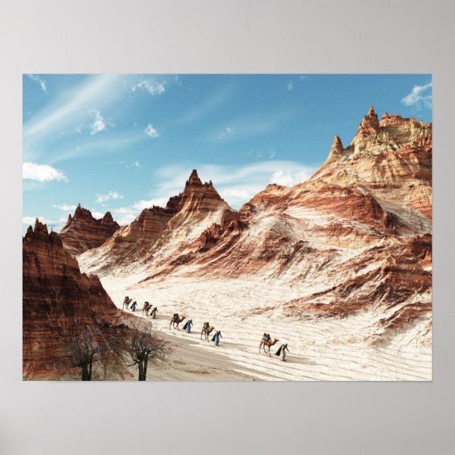 Poster O Deserto Morrocano. (Frente)