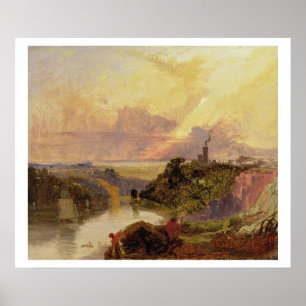 Póster O desfiladeiro de Avon no por do sol (óleo no
