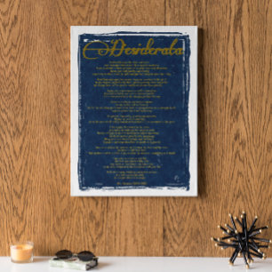Poster O Desiderata "Coisas Desejadas"