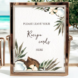 Poster O design especial do Tropical Hawaiian Floral