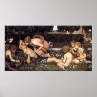 O despertar de Adonis, por J W Waterhouse - 1899