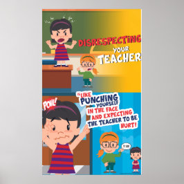 Poster O desrespeito nunca é Legal (Matte)