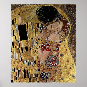 Póster O detalhe do beijo de Gustavo Klimt (cerca de