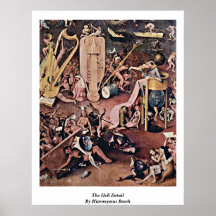 Poster O detalhe do inferno por Hieronymus Bosch