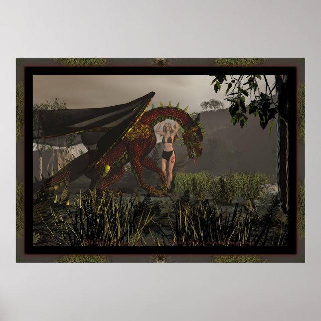 Póster O Detentor Do Dragão Por Michelle Wilder (Frente)