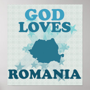 Póster O deus ama Romania