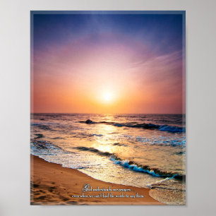 Poster O deus compreende nossas orações mesmo quando.