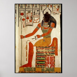Póster O deus, Khepri, do túmulo de Nefertari