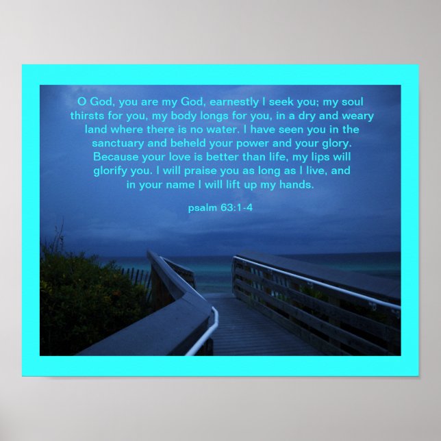 POSTER Ó DEUS, VOCÊ É MEU DEUS (Frente)