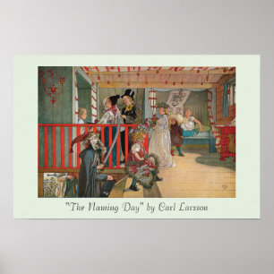 Póster O dia conhecido por belas artes de Carl Larsson