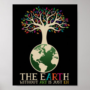 Poster O Dia Da Terra Pun A Terra Sem Arte É Apenas O Dia