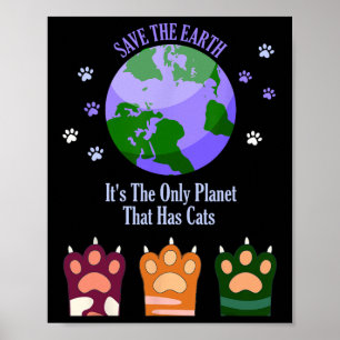 Poster O Dia da Terra Salva a Terra É O Único Planeta Que