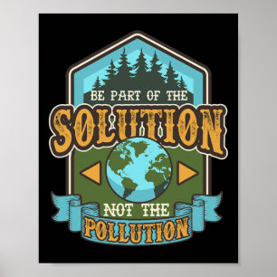 Poster O Dia Da Terra Seja O Reciclado Da Vintagem Cuja S