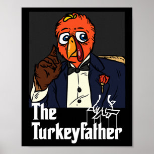 Poster O Dia de Ação de Graças da Turquia Caiu