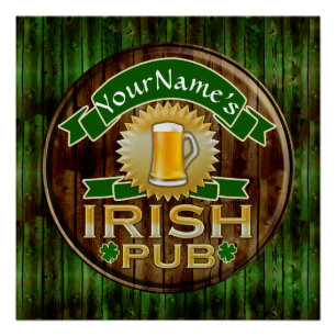 Póster O dia de St Patrick irlandês conhecido