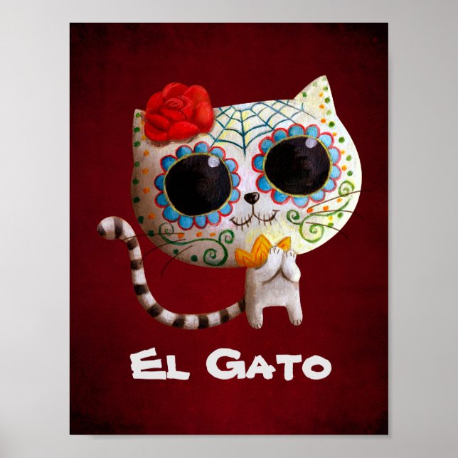 Poster O Dia do Gato Gato Giro Morto (Frente)