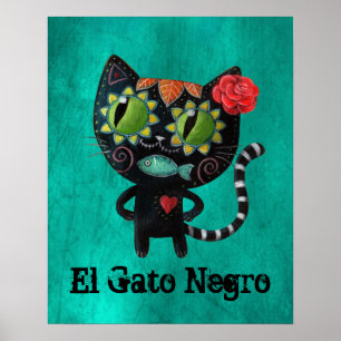 Póster O dia do gato preto inoperante