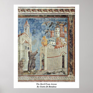 Póster O diabo de Arezzo por Giotto Di Bondone