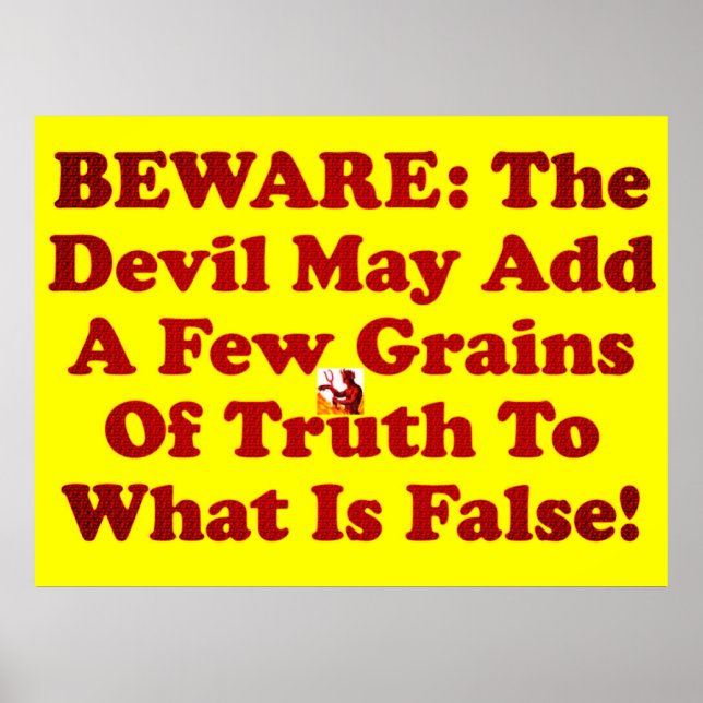 Poster O Diabo É Um Mentiroso! (Frente)