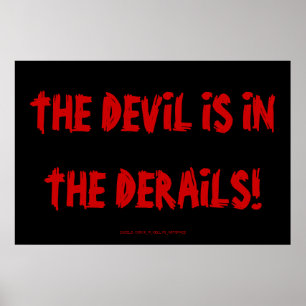 POSTER O DIABO ESTÁ NAS DERAILS!