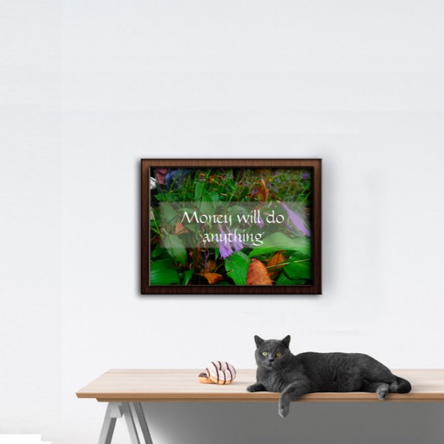 Poster O dinheiro fará qualquer coisa que a sabedoria dis (Criador carregado)