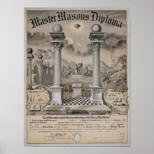 Póster O diploma mestre do pedreiro