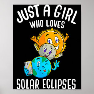 Poster O Divertido Ama Eclipses Solares Sol Lua