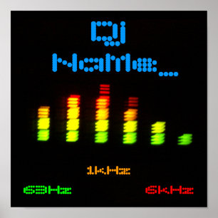 Póster O DJ adiciona seu bar feito sob encomenda