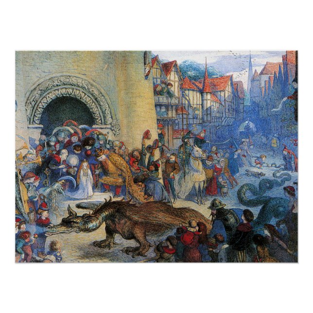 Póster O Dragão de Aniversário da Pequena Princesa (Frente)