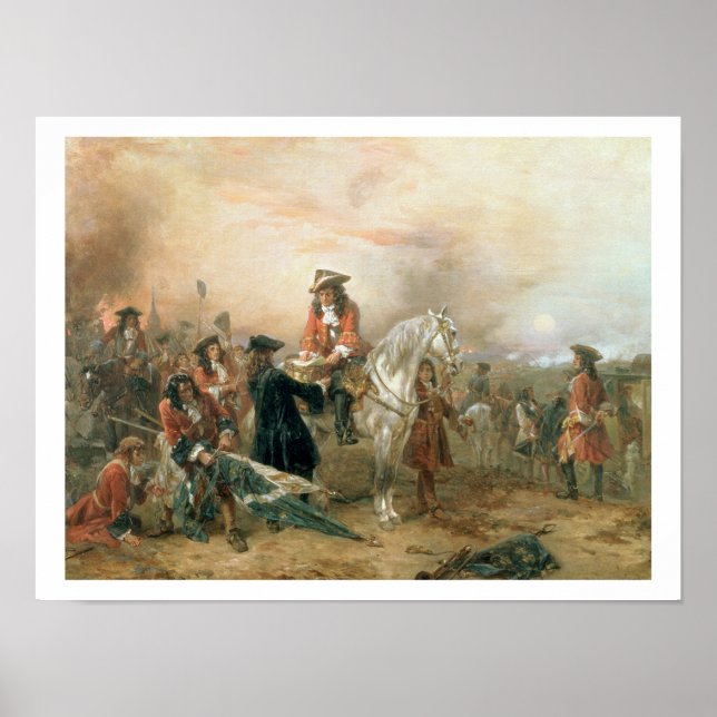 Póster O Duque de Marlborough (1650-1722) assinando o De (Frente)