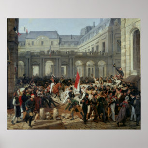 Póster O duque de Orleans sae do Palais Royal
