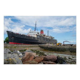 Póster O Duque TSS Abandonado do Navio Lancaster