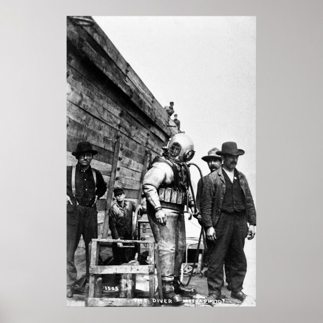 Poster O Duro Vintage Hat Scuba (Frente)