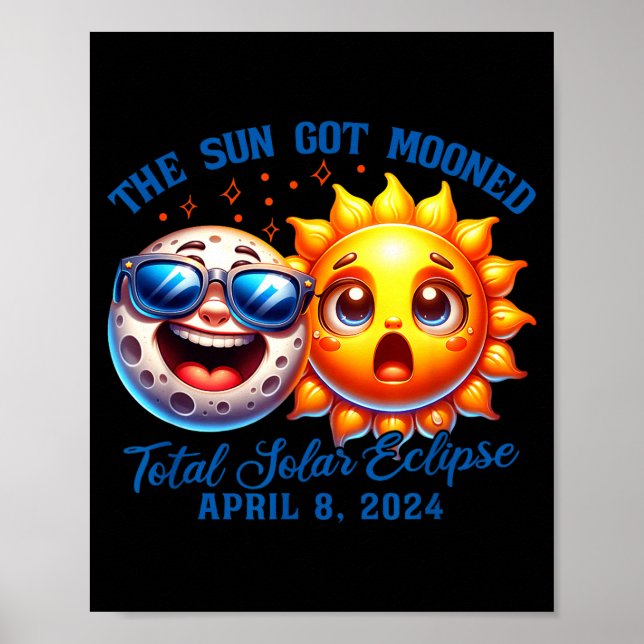 Poster O Eclipse Sol Ficou Lunado Solar (Frente)