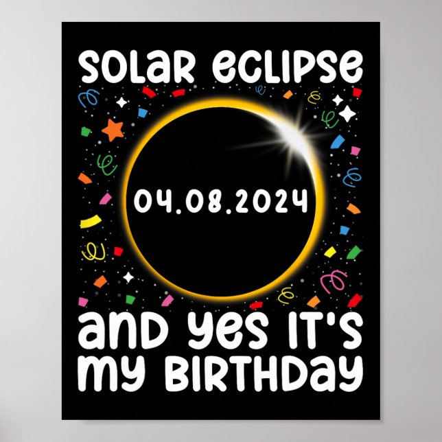 Poster O Eclipse Solar Total e Sim O Nº 39; #39;é Meu Nas (Frente)