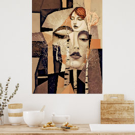 Poster O Eco de “Virelle” – Um Retrato Abstrato
