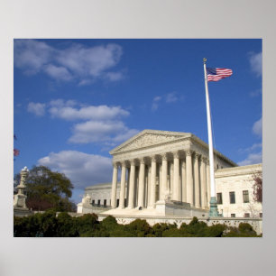 Póster O edifício da Suprema Corte dos Estados Unidos em