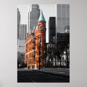Póster O Edifício Flatiron, Toronto.