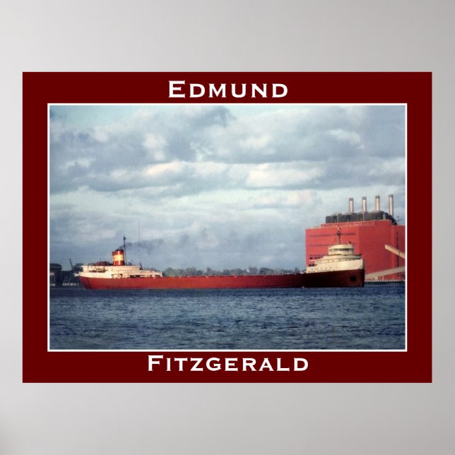 Poster O Edmund Fitzgerald no rio St. Clair (Frente)