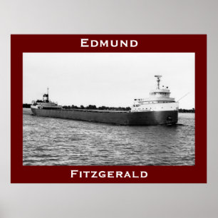 Poster O Edmund Fitzgerald no rio St. Clair