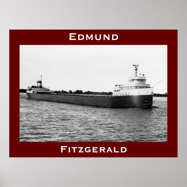 Poster O Edmund Fitzgerald no rio St. Clair (Frente)