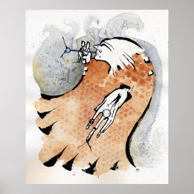 Póster o eletro-fumador (Frente)